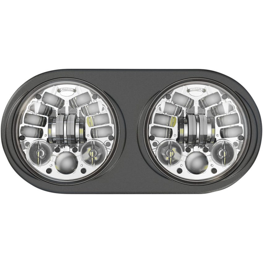 Custom Dynamics Chrome ProBeam LED Adaptive Headlamps for Harley Road Glide