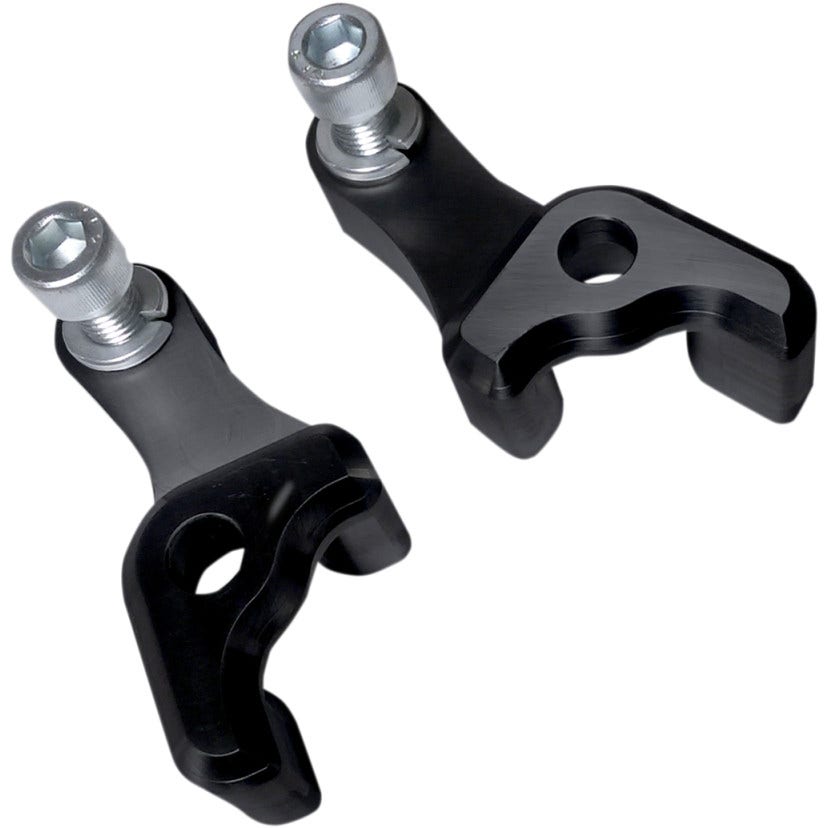 Covingtons Customs 1" Drop Black Rear Shocks Lowering Blocks Harley FLH/T 2017 C1404-B