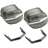 Ciro Plug-N-Play Tailights W/Chrome & Black for Harley 2009-2023 Tri Glide Models