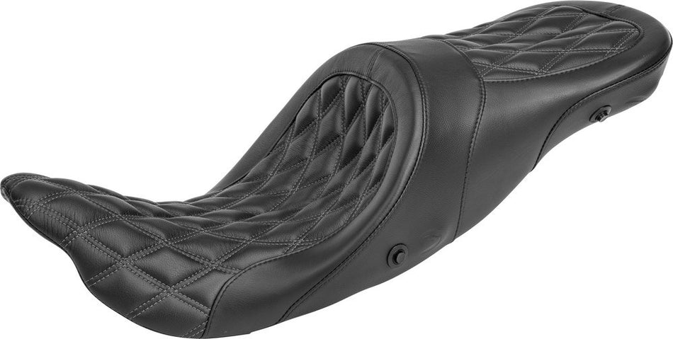 Danny Gray 21-412DIAAIR Black Airhawk Longhaul 2 Up XL Seat 08-19 Harley FL