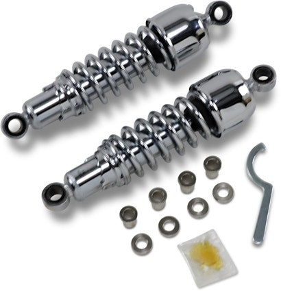 Drag Premium Chrome 11.5" Rear Spring Shock Absorbers Harley XL FXR 86-03