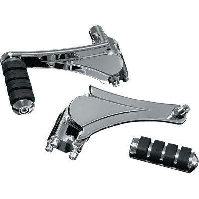 Kuryakyn 4353 Chrome Adjustable Passenger Pegs Harley Touring 10-Up Indian 14-Up