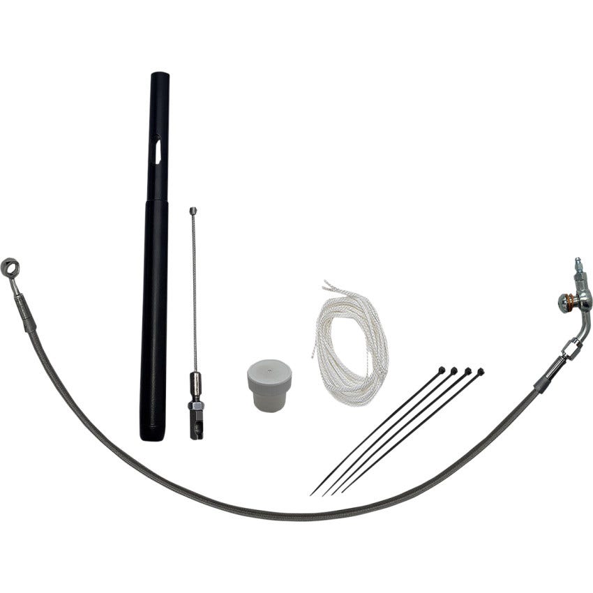 FBI EZ Install 16" Braided Handlebar Install Kit 4 Harley 21-24 Road Glide Cable
