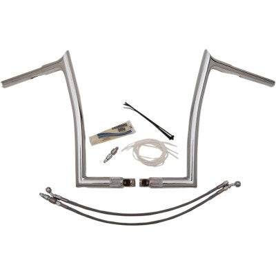 FBI Fat Baggers Chrome 14" EZ Install Pointed Handlebar Package Harley FLTR 15-20