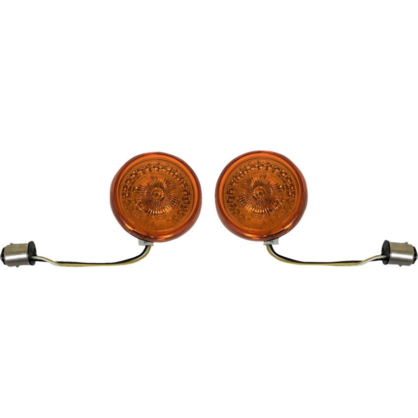 Custom Dynamics Amber Lens Probeam Front Halo Turn Signal Harley 00-25 Touring