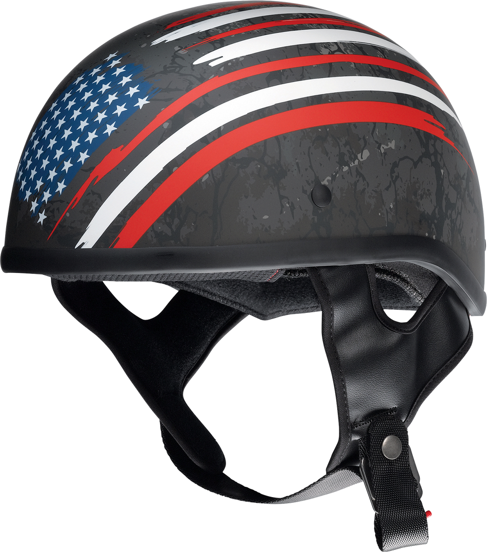 Z1R CC Beanie Justice Helmet - Black/Red/White/Blue