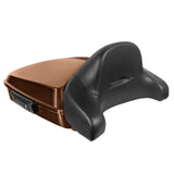 Hogworkz Chopped Tour Pack Full Backrest Black Hardware for Harley FLH '97-'24