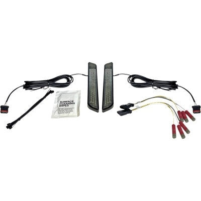 Custom Dynamics LED Front Fork Lightz Smoke Lens Black Universal 12V