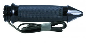 Avon Custom Contour Anodized Spike Heated Grips for Harley Cable Models | CC-86-AN-SPK-HT