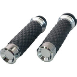 Khrome Werks Diamond Grips for Harley & Custom Motorcycles w| 1" Bars