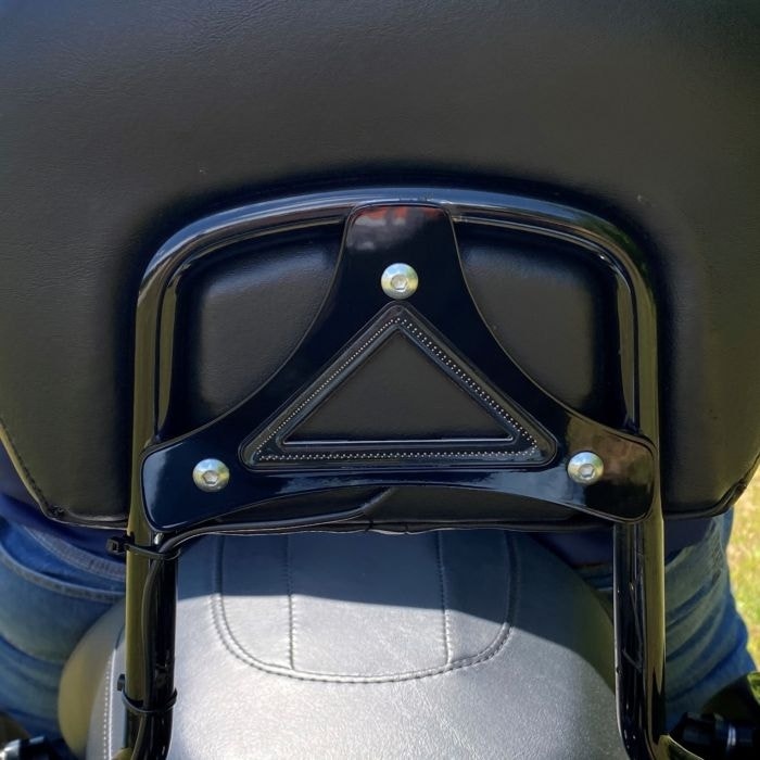 Custom Dynamics Dual Intensity Run/Brake LED Backrest Black Harley FLH/T 10-13