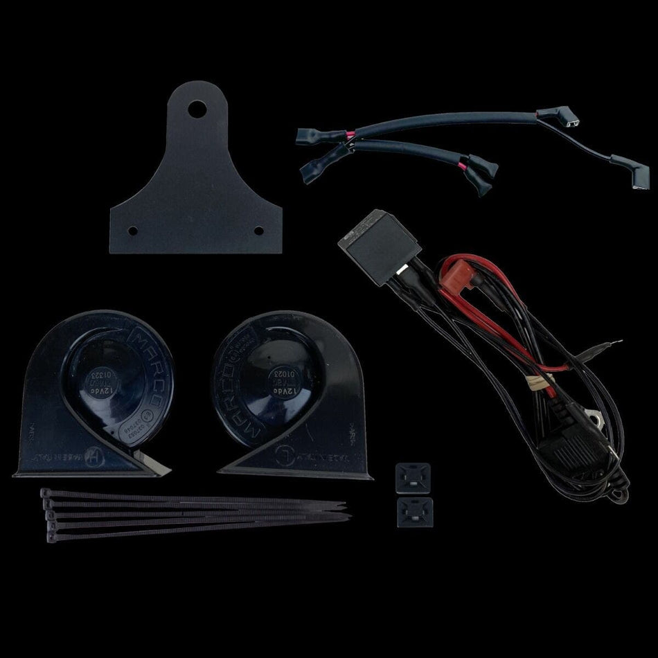 Custom Dynamics Electromagnetic Dual Horn Kit 4 Harley Part# 2107-0332