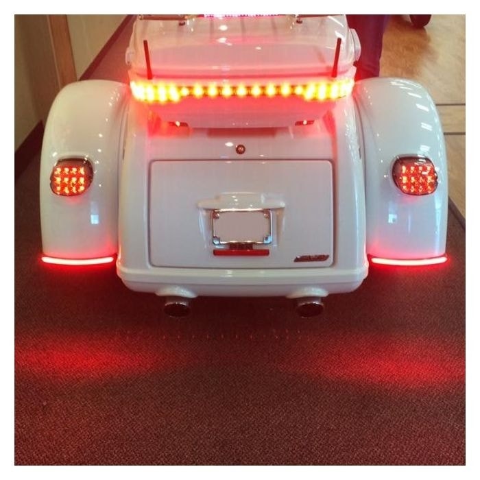 Custom Dynamics Tri-Glide Harley ProBEAM Low-Profile Fender Lights Smoked Lense