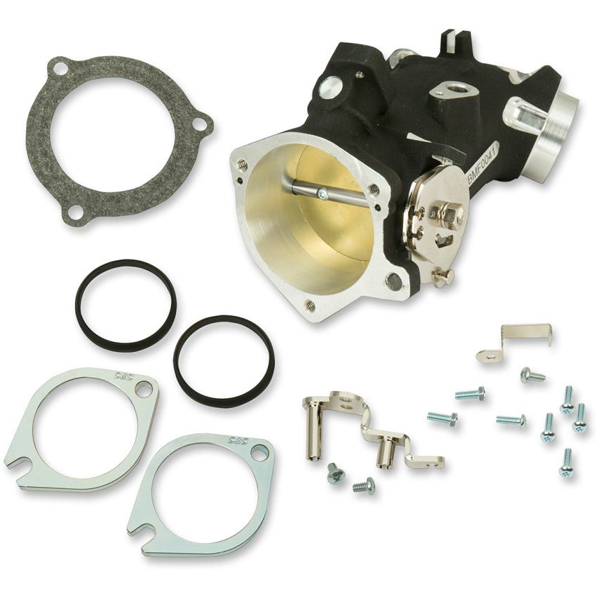 S&S Cycle 66mm Black Throttle Hog Cable Operated Throttle Body Kit Harley