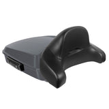 Hogworkz Chopped Tour Pack Full Backrest Black Hardware for Harley FLH '97-'24