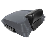 Hogworkz Chopped Tour Pack w/ Slim Backrest Black Hardware for Harley FLH '97-'24