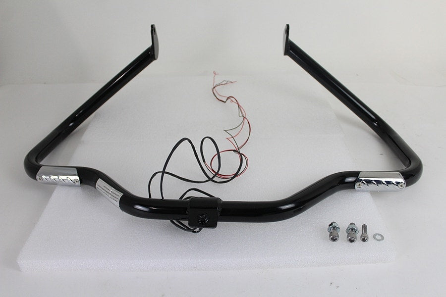 V-Twin 51-0014 Black Front LED Turn Signal Highway Bar Harley FL Touring 97-08