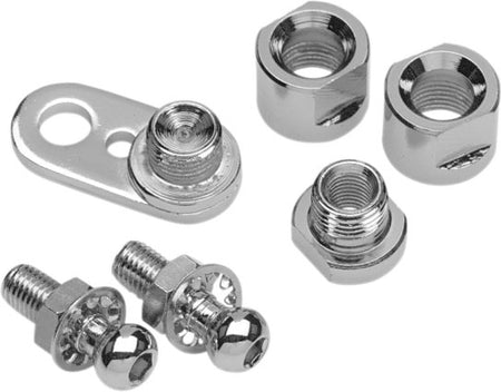 Drag 1901-0383 Chrome Turn Signal Swivel Kit Repl. 68185-00 Harley 00-18