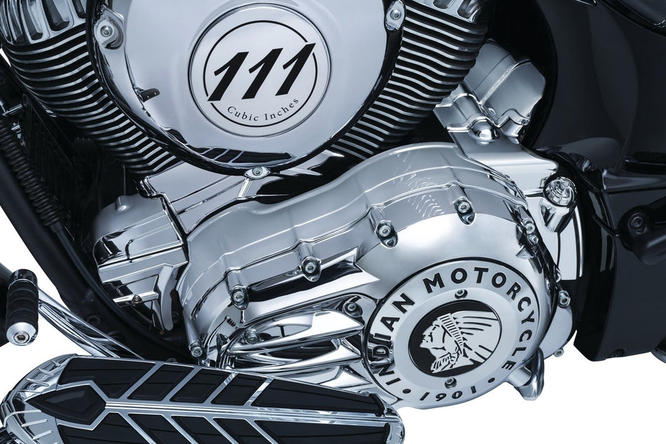 Kuryakyn 5737 Chrome Cylinder Base Cover 2014-2019 Indian Big Twin Models
