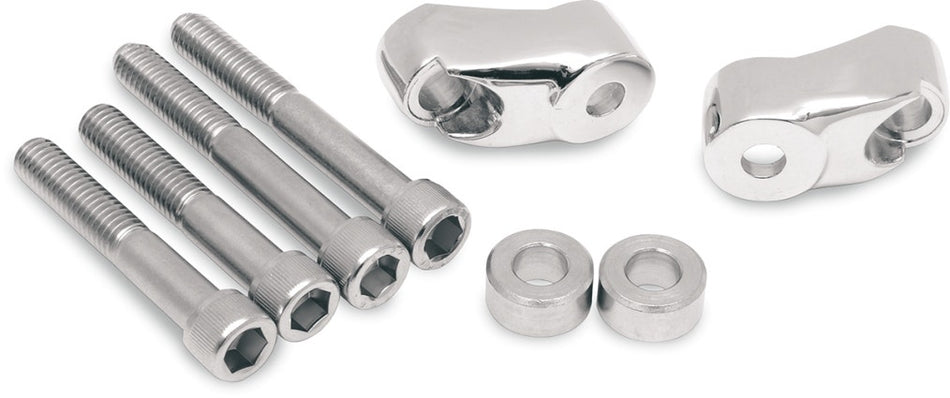 Chrome Front Short Turn Signal Mounts Relocation 39mm 49mm 87-07 Harley Dyna XL