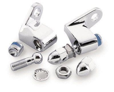 Drag Chrome Front Turn Signal Mount Kit Harley Softail Dyna XL Repl 68266-03