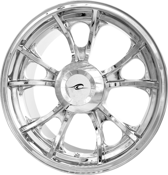 Coastal Moto Chrome Largo Precision Cast 3D Rear 18" Wheel for Harley Trike