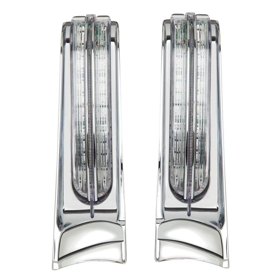 Ciro Lens Filler Panel Lights for Ultra & Road King with Amber Signals