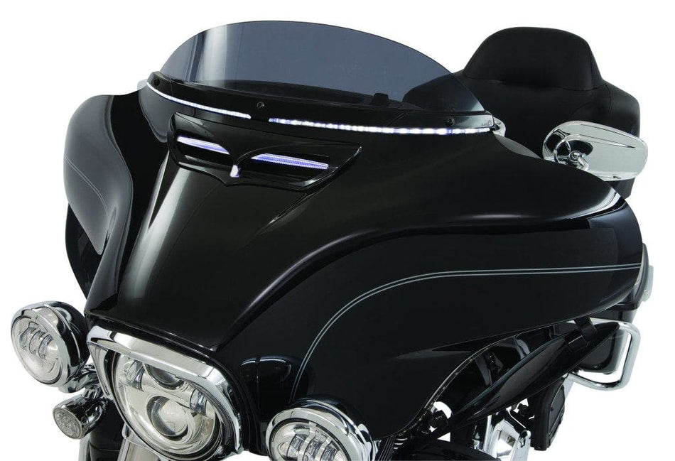 Ciro Horizon Windshield Trim With LED Lights for Harley FLH Models