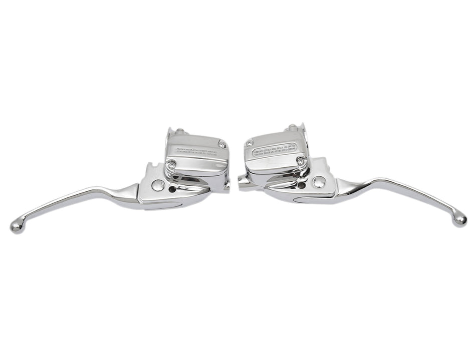 Drag 0610-1952 Chrome Brake & Hydraulic Clutch Control Kit 17-18 Harley Touring