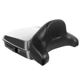Hogworkz Chopped Tour Pack Full Backrest Black Hardware for Harley FLH '97-'24
