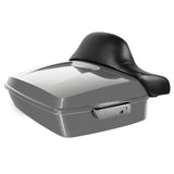 Hogworkz Chopped Tour Pack Full Backrest Chrome Hardware for Harley FLH '97-'24