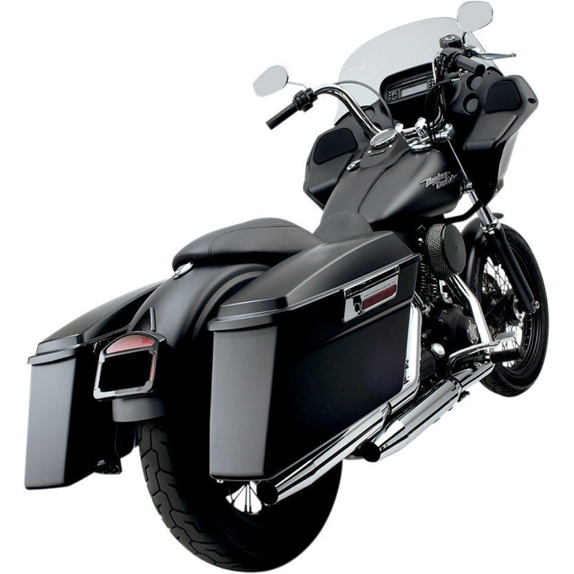 Cycle Visions CV7400B Bagger Tail Kit for Dyna FXD 06-17 Black Saddlebag Mounts