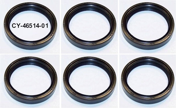 New 6 Pack 49mm Front Fork Seals Harley Touring 84-up Repl OE # 46514-01