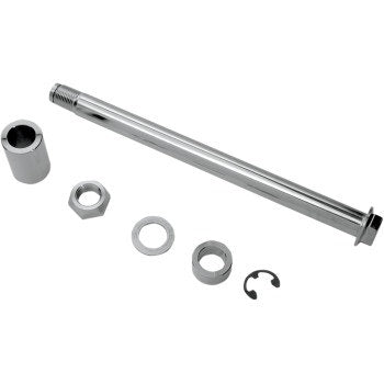 Drag Specialties Chrome Rear Axle Kit Harley Softail FX FL 08-17 0214-0854