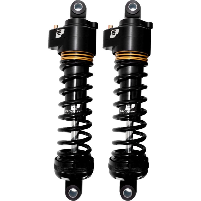 Progressive 944 Black/Gold Shocks Harley 80-25 Touring
