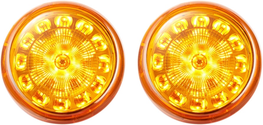 Custom Dynamics ProBEAM LED Amber Bullet Turn Signal Inserts 1157 12V
