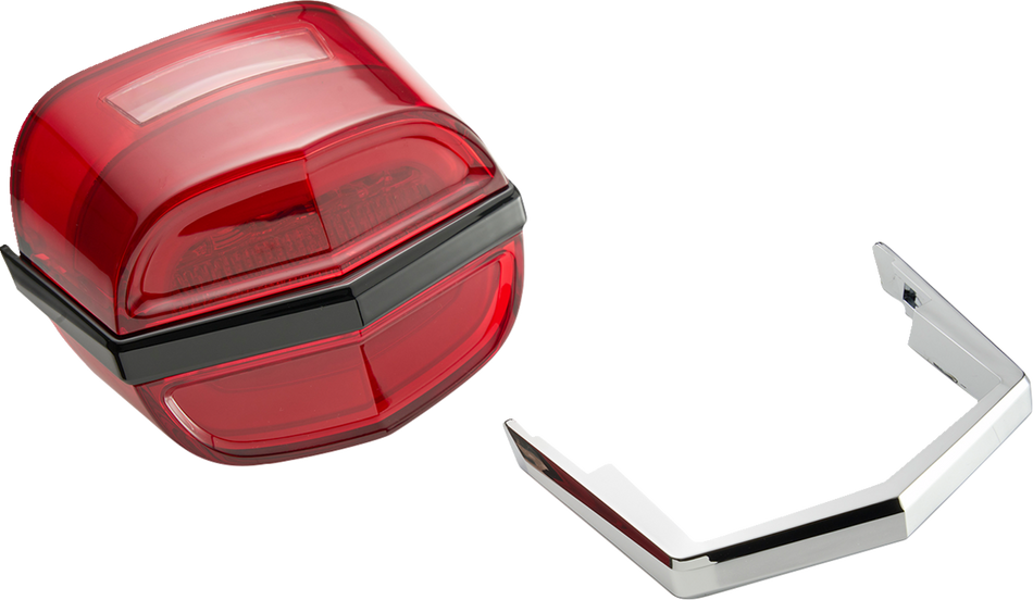 Ciro Armor Taillights W/License Light Window 4 Harley 99-23