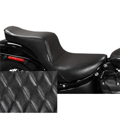 Le Pera LYR-020DM Black Cherokee 2-Up Seat Diamond Harley Softail 18-23