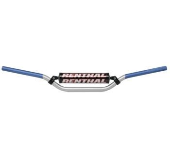 Renthal 971-08-SB-01-184 Silver/Blue Bend RC 7/8" Handlebars Off Road MX
