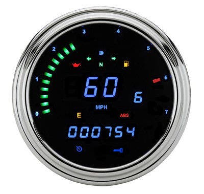 Dakota Digital MCL-2002 Blue LED 2000 Series FatBob Gauge Speedo Tach 96-03