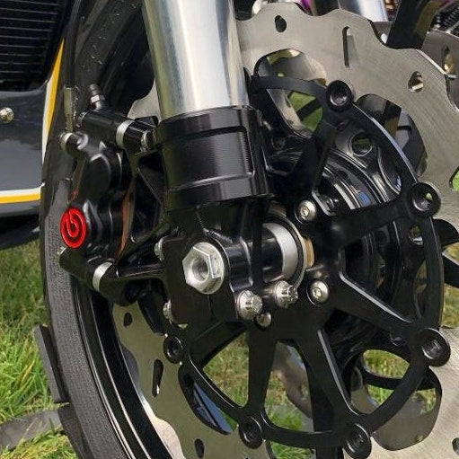 Alloy Art 49RBMR-2 Black Right Radial Caliper Mounting Kit for 49mm Lower Legs