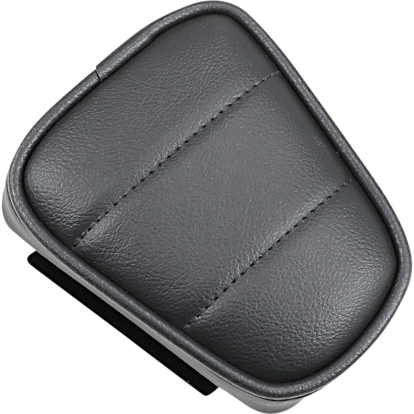 Drag Stitched Tapered Black Backrest Pad for Round Sissy Bar for Harley
