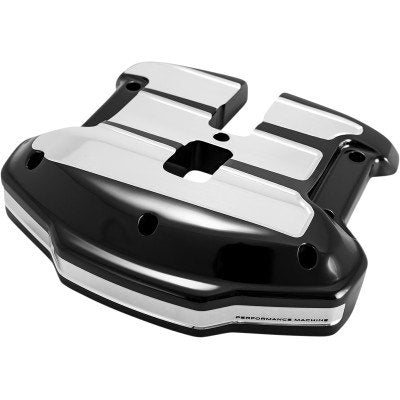Performance Machine Platinum Cut Scallop Rocker Box Cover Harley FL M8 17-Up