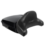 Hogworkz Chopped Tour Pack Full Backrest Black Hardware for Harley FLH '97-'24