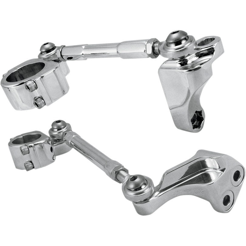 Alloy Art DC-2 Polished CNC Combi Frame Stabilizer Harley Dyna 06-17