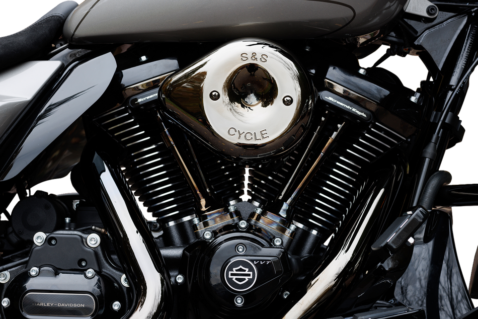 S&S Stealth Air Cleaner Kit W/Lava Chrome Cover 4 Harley 23-24 FLHX FLTRX