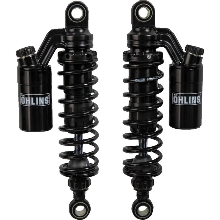 Ohlins STX36P Blackline 12" Fully Adjust Twin Shocks for Harley 91-17 Dyna Models