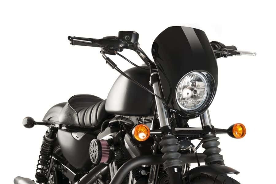 Custom Acces Free Spirit Semi-Fairing Gloss Black Harley Sportster XL 883N 09-Up