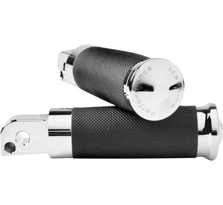 Performance Machine Chrome Contour Rear Footpegs Harley M8 Softail 18-20