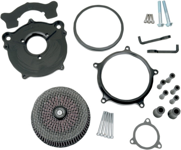 Performance Machine Super Gas Air Cleaner Black Harley Throttle By Wire 08-17